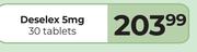 Deselex 5mg 30 Tablets