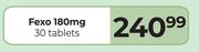Fexo 180mg 30 Tablets