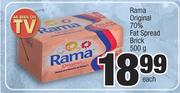 Rama Original 70% Fat Spread Brick-500g Each