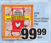 Spar IQF Frozen Chicken Mixed Porions-4kg Each