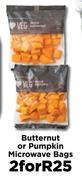 Butternut Or Pumpkin Microwave Bags-For 2
