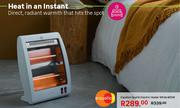 Equation Quartz Electric Heater White 800W