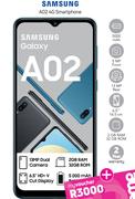 Samsung A02 4G Smartphone-On Red 500MB / 50 Min Top Up (24 Month)