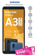 Samsung Galaxy A3 Core 4G Smartphone-On Red 500MB / 50 Min Top Up