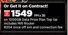 Samsung 98-Inch Crystal UHD 4K-98DU9000-On 1000GB Data Price Plan Top Up