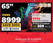 Samsung 65-Inch Crystal UHD 4K-65U8000F-On Mobile Internet Silver