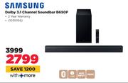 Samsung Dolby 3.1 Channel Soundbar B650F