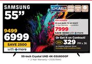 Samsung 55-Inch Crystal UHD 4K-55U8000F-On Mobile Internet Silver