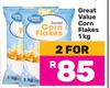 Great Value Corn Flakes-For 2 x 1Kg