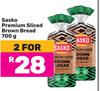 Sasko Premium Sliced Brown Bread-For 2 x 700g