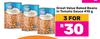 Great Value Baked Beans In Tomato Sauce-For 3 x 410g