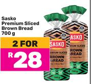 Sasko Premium Sliced Brown Bread-For 2 x 700g
