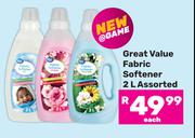Great Value Fabric Softener Assorted-2L