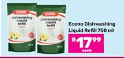 Econo Dishwashing Liquid Refill-750ml