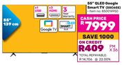 TCL 139cm (55") QLED Google Smart TV 55C655