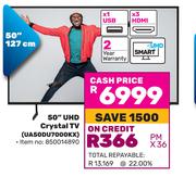 Samsung 127cm (50") UHD Crystal TV UA50DU7000KX