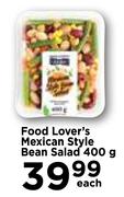 Food Lover's Mexican Style Bean Salad-400g Each