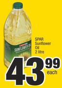 Spar Sunflower Oil-2Ltr Each