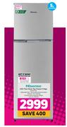 Hisense 220L Titan Silver Top Freezer Fridge H220TTS