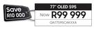 Samsung 77" OLED S95 TV QA77S95CAKXXA
