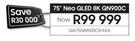 Samsung 75" NEO QLED 8K QN900C TV QA75QN900CKXXA