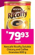 Nescafe Ricoffy Soluble Chicory And Coffee Granules- 600g