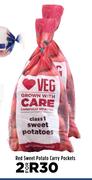Red Sweet Potato Carry Pockets-For 2