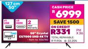 Samsung 50" (127cm) Crystal CU000 UHD 4K TV