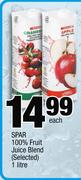 Spar 100% Fruit Juice Blend-1Ltr Each