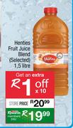 Henties Fruit Juice Blend-1.5Ltr