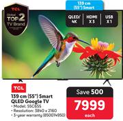 TCL 139cm (55") Smart QLED Google TV 55C655