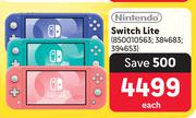 Nintendo Switch Lite 384683, 394653-Each