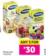 Purity Juice Assorted-For 3