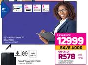 Samsung 65" (165cm) UHD 4K Smart TV 65AU7000