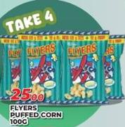 Flyers Puffed Corn-For 4 x 100g 