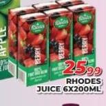Rhodes Juice-6 x 200ml