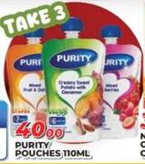  Purity Pouches-For 3 x 110ml