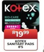  Kotex Sanitary Pads-8's