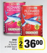 Spar Pilchards In Tomato Or Chilli Sauce-For Any 2 x 400g