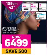 LG 43" (109cm) FHD Smart ThinQ Al TV 2021