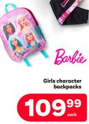 Barbie Girls Character Backpacks-Each