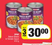 Spar Baked Beans In Tomato Sauce-For 3 x 410g