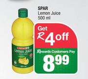 Spar Lemon Juice-500ml
