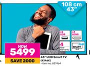 Hisense 43" (109cm) UHD Smart TV 43A6K