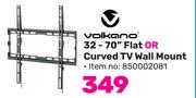 Volkano 32"-70" Flat Or Curved TV Wall Mount