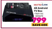 Ultra Link 4K Android TV Box