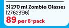 Consol 270ml Zombie Glasses-Per 6 Pack