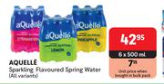 Aquelle Sparkling Flavoured Spring Water (All Variants)-6 x 500ml