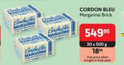 Cordon Bleu Margarine Brick-30 x 500g