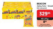 Beacon Jelly Tots Small (All Variants)-40 x 41g